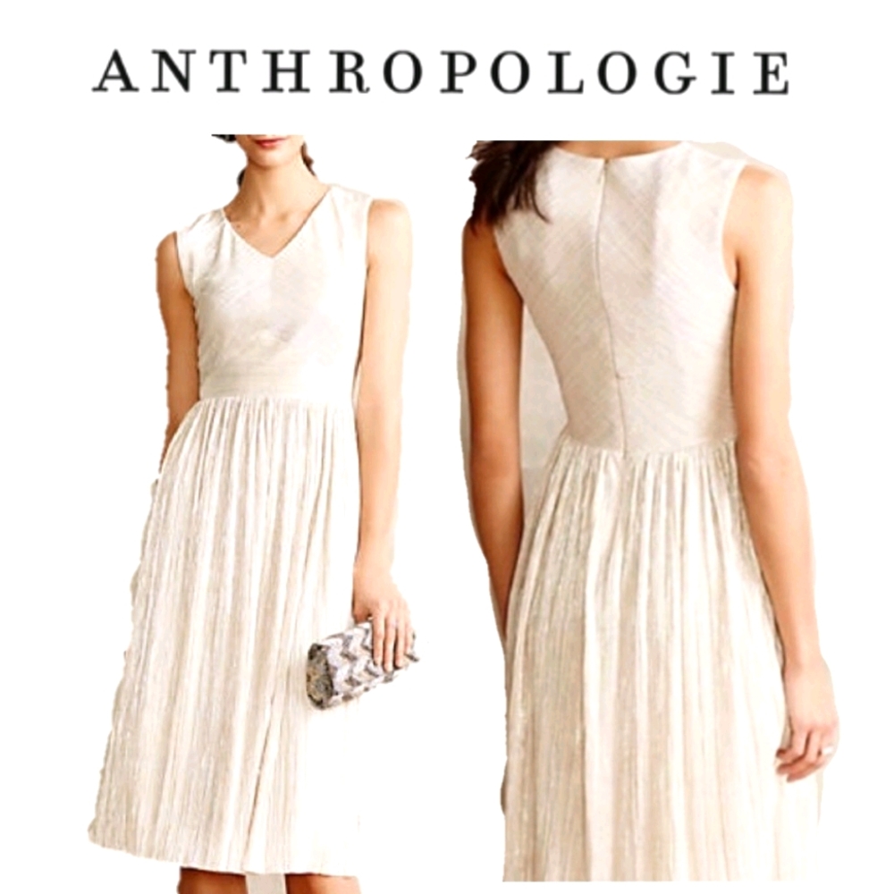 Anthropologie Ivy & Blu Shimmer Goddess Dress